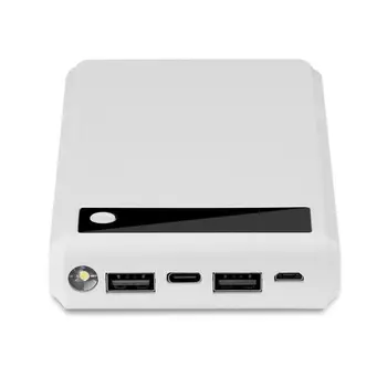 (Pil Yok) çift USB 6x18650 Piller DIY Güç Bankası kutu tutucu Kılıf Şarj Güç Adaptörü Cep tablet telefon