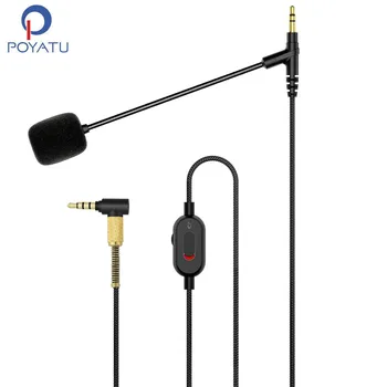 POYATU 3.5 mm için 2.5 mm Boom Mikrofon Kablosu JBL Synchros S300 S300İ S300a S500 S700 Telefon / Oyun Kablosu mikrofon sopası Kabloları