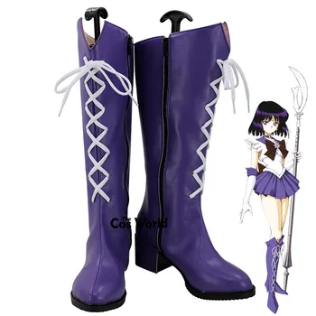Prenses Saturn Tomoe Hotaru Anime Özelleştirmek Cosplay ayakkabı Çizme