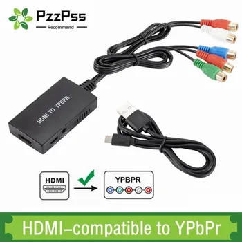 PzzPss HDMI uyumlu YPbPr Dönüştürücü Adaptör Full HD 1080P Desteği DVD Blu-Ray Oynatıcı İle PS2 PS3 Xbox Yeni HDTV