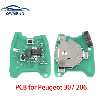 QWMEND Akıllı Araba Anahtarı elektronik tahta Plaka Peugeot 307 için Araba Uzaktan Anahtar PCB Citroen C2 C3 Pluriel