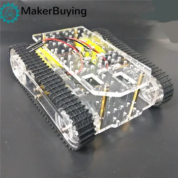 R4 Akrilik Robot Tankı şasi Şeffaf CNC arduino için güzel bir platform yapma