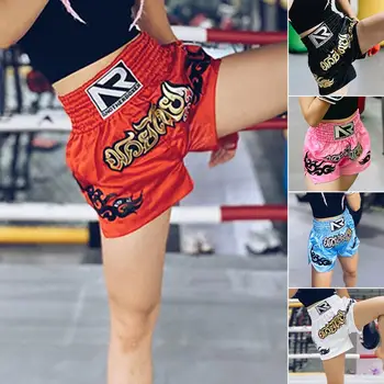 Rahat Boks kısa pantolon İnce Boks Şort Aşınmaya dayanıklı Muay Thai Kordon Tasarım Kickboks Şort Yüksek Elastikiyet