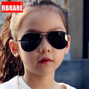 RBRARE Klasik Güneş Gözlüğü Kız Erkek Renkli Ayna Çocuk Gözlük Metal Çerçeve Çocuk güneş gözlüğü Oculos Infantil