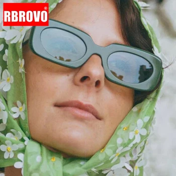 RBROVO 2021 Retro Kare Güneş Gözlüğü Kadın Ins Lüks Gözlük Kadınlar / Erkekler Marka Tasarımcısı Gözlük Kadınlar Vintage Gafas De Sol
