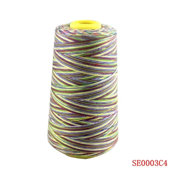 Renkli dikiş ıpliği 3000Y/Biriktirme 40 S / 2 Polyester dikiş ıpliği endüstriyel dikiş ıpliği dikiş malzemeleri ıçin ücretsiz kargo