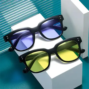 Retro UV400 Şeker Renk Kore Gözlük erkek Shades güneş gözlüğü kadın Güneş Gözlüğü
