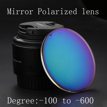 Reçete fotokromik ayna polarize gözlük lens Anti-mavi 1.56 1.61 1.67