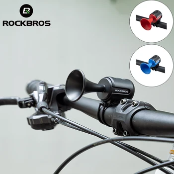 ROCKBROS bisiklet zili Elektronik Korna 120db Ses Elektrikli Çan IPX4 Hoparlör Alarm Halkası Streç Hafif Dağı Bisiklet Çan