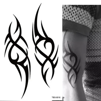 Rusya Totem Su Geçirmez Geçici Dövme erkek Kartal Lotus Mandala Göz Alev Su Transferi Sahte Dövme