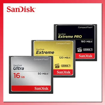 SanDisk Hafıza Kartı 128 GB 64 GB Kompakt Flash Kart 32 GB 16 GB Extreme PRO CF Kart Ultra veya DSLR ve HD Kamera
