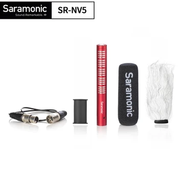 Saramonic SR-NV5 XLR Kardioid Kondenser Mikrofon Kürklü ve Köpük Cam Kamera Kaydedici Haber Toplama Mikro Film
