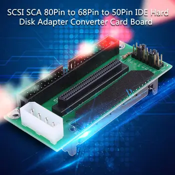 SCSI SCA 80 PİN 68 50 PİN SCSI adaptör SCA 80 PİN SCSI 68 IDE 50 sabit disk Adaptörü Dönüştürücü mukavva