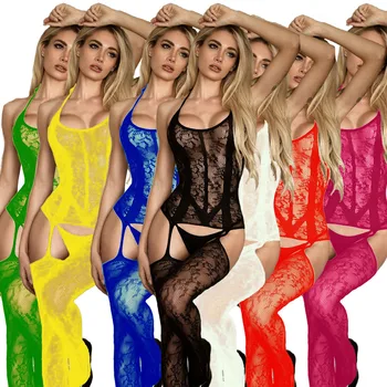 Seksi artı boyutu Babydoll İç Çamaşırı Samimi kıyafeti sıcak erotik Chemises Bodysuits Jartiyer seksi iç çamaşırı kadınlar için erotik