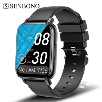 SENBONO GTS 2022 yeni akıllı izle erkekler 1.70 inç HD tam Dokunmatik IP68 Su Geçirmez Spor izci Smartwatch Erkekler kadınlar İçin IOS HuaWei