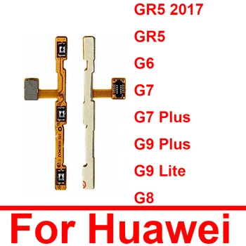 Ses Güç Flex Kablo Huawei Ascend GR5 G6 G7 G8 G9 Lite G7 G9 Artı GR5 2017 Yan Düğmeler Flex Şerit Onarım Parçaları