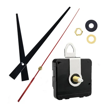 Seti Sessiz Saat Hareketi Mekanizması Kuvars Saat İğneler ile Eller ve Askı DIY duvar saati Parçaları Aksesuarları