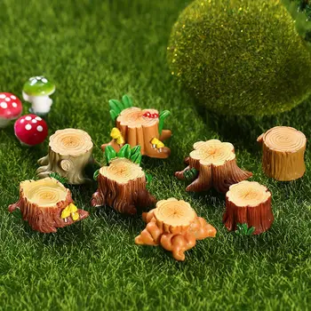 Sevimli Mikro Peyzaj Bonsai Süs Dollhouse Reçine Heykeli Minyatür Heykelcik Mini çotuk Peri Bahçe