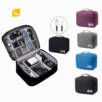 Seyahat Elektronik Aksesuarları Çantası Su Geçirmez Taşınabilir kablo düzenleyici Taşıma ipad kılıfı, USB Aygıtı,Dijital saklama çantası Kutusu