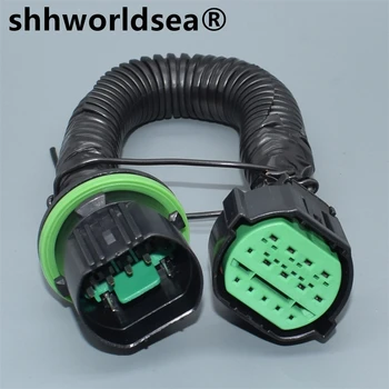 shhworldsea 14 Pin GL301-14021 Otomatik Far Fiş Adaptörü araba farı ışık Konektörü Uzatma Kablo Demeti KIA K2 K3 K5