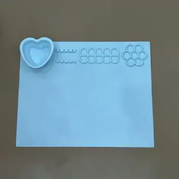 Silikon Zanaat Mat Yaratıcı Sanatçı için Temizleme Fincan ile Temizlenmesi kolay çizim matı Silikon boyama matı