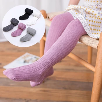 Sonbahar Kış Kız Tayt Çocuk Kız Sıcak Çorap Şeker Renk Elastik Külotlu Çocuk Giysileri pamuklu tozluklar Kızlar İçin
