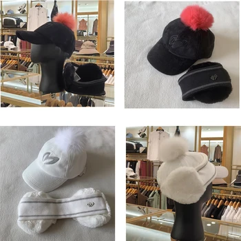 Sonbahar ve Kış 2022 Yeni kadın Golf Şapka Yeni Tavşan Yün Şapka Spor Sıcak Kulaklık Şapka