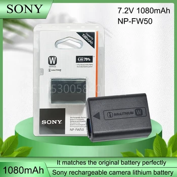 Sony Orijinal 7.2 V NP-FW50 NP FW50 NPFW50 Kamera li-ion pil için NEX-7 NEX-5R Alfa A6500 A6300 A6000 A5000 Şarj Edilebilir Hücre