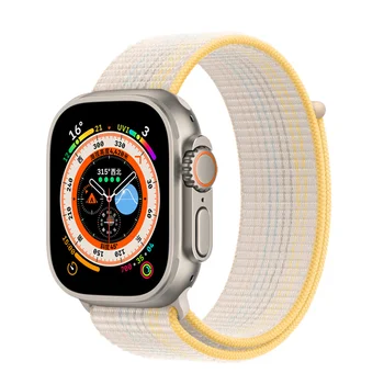 Spor kayış apple saat bandı 45mm 44mm 41mm 49mm 40mm 42mm naylon döngü correa bilezik Apple watch serisi 8 7 6 5 4 SE ultra