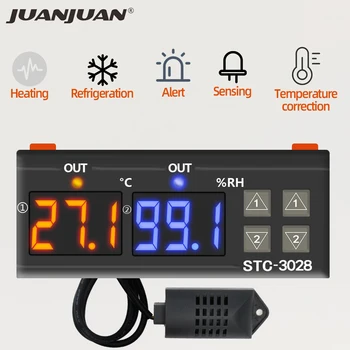 STC-1000 STC - 3028 STC-3008 Dijital Higrometre nem kontrol aleti Termometre Higrometre Sensörü ısıtıcı Soğutucu 12 V / 24 V / 220 V