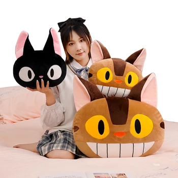 Stüdyo Ghibli Hayao Miyazaki Küçük cadı Kiki Siyah JiJi peluş oyuncak Sevimli Mini Siyah Kedi Küçük cadı Kiki doldurulmuş oyuncak Totoro otobüs Oyuncaklar