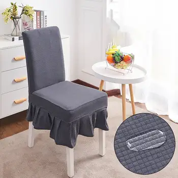 Su geçirmez Ekose sandalye kılıfı s Mutfak / Düğün Elastik sandalye kılıfı s Geri Modern Yemek Spandex sandalye kılıfı s
