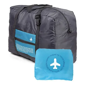 Su geçirmez Katlanabilir El Seyahat Çantası Unisex Takım Elbise Naylon Çanta Rahat Organizatör Uçak Saklama Torbaları Taşınabilir Küçük Bagaj Çantası