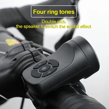Süper Loud tını bicicleta USB Şarj Edilebilir Bisiklet Boynuz Elektrikli Scooter Hoparlör MTB Bisiklet Elektrikli Bells Bisiklet Aksesuarları