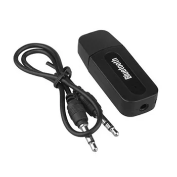 Sıcak Kablosuz Araç USB Adaptörü 3.5 mm Jack AUX Müzik Stereo Alıcısı Bluetooth Verici Cep Telefonu İçin araba hoparlörü