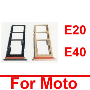 Sım Kart Tepsi Tutucu Motorola Moto E20 E40 SIM Kart Tepsi Yuvası Tutucu adaptör soketi Onarım Parçaları Moto E20 E40