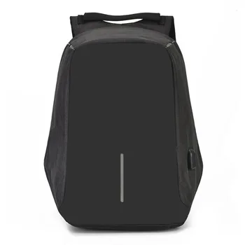 Sırt çantası 15 inç Unisex Katı Softback Fermuar Rahat Sırt Çantası Basit Sırt Çantaları Kadınlar İçin Anti Hırsızlık Sırt Çantası USP Şarj Edilebilir