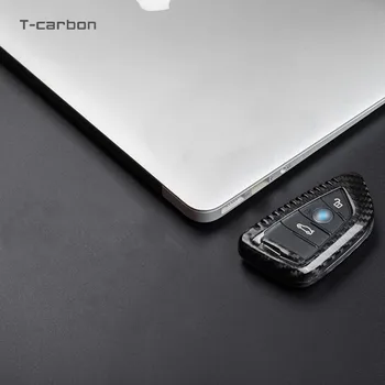 T-KARBON Karbon Fiber Anahtar katlanır anahtar kovanı BMW X3 X5 X6 F30 F34 F10 F20 G20 G30 G01 G02 G05 F15 F16 1 3 5 7 Serisi