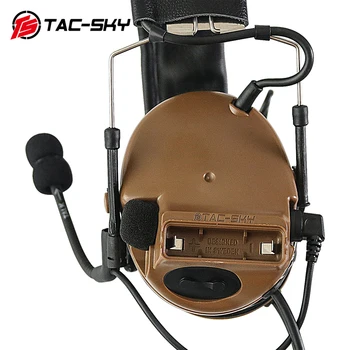 TAC-SKY COMTAC III Yeni Ayrılabilir Kafa Bandı Gürültü Azaltma Pikap Ve Ses Takviye Taktik Kulaklık COMTAC KULAKLIK