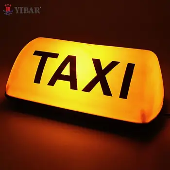 Taksi Işareti Taksi Çatı Üst Topper Araba Manyetik Işareti Lambası 12 V led ışık Su Geçirmez