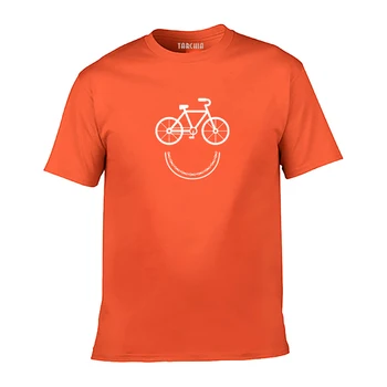 TARCHIA Rahat T Shirt Erkek Kadın Yüksek Kaliteli %100 % Pamuk Bisiklet Gülümseme O-Boyun Ücretsiz Kargo Yüksek Sokak T-shirt 17 Renkler tee