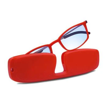Taşınabilir asılı boyun Metal çerçeve Anti-mavi ışık okuma Gözlükleri Erkekler Ultra İnce Manyetik Presbiyopik gözlük bahar menteşe kadın