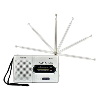 Taşınabilir Cep Radyo Taşınabilir Cep Radyo Pil Kumandalı Radyo hoparlör Kulaklık Jakı İle Büyük Resepsiyon Ve Stereo