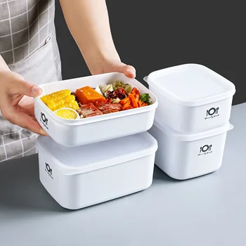 Taşınabilir Plastik yemek kabı Taze Tutma Gıda kapaklı konteyner Hermetik Bento salata kasesi Mutfak Depolama Organizati