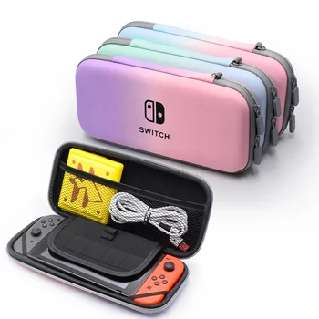 Taşınabilir Seyahat Koruyucu Kutu Nintendo Anahtarı için OLED Taşıma çantası Sert Kabuk EVA Kapak Kart Yuvaları İle Oyun Aksesuarları