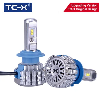 TC-X T1 Pro led lamba ışığı H7 H1 H11 diyot lambası 9006 / HB4 H27 / 880 H4 LED araba far sürüş geçen ışın ptf ışık değiştirme