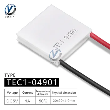 TEC1-04901 TEC1-04902 Soğutma Plakası Küçük Güç Yarı İletken Buzdolabı Termoelektrik Soğutucu Peltier 5V 5W