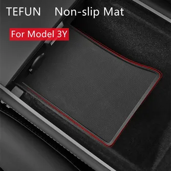 Tesla Model3 Y 2021 Kol Dayama Kutusu Depolama Mat kaymaz Mat Anti-kirli Mat