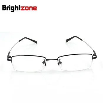 Titanyum Metal Alaşımlı Esnek Yarım jant Optik Gözlük Gözlük Çerçevesi Puan Reçete Gözlük Gafas Oculos De Gri