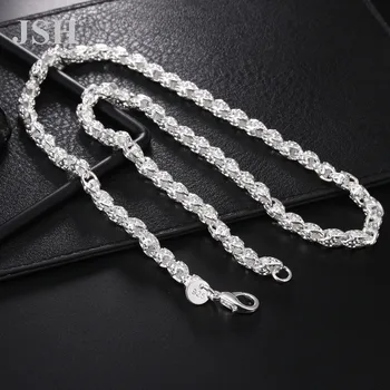 toptan fiyat asil kadın erkek için zincir düğün kolye Güzel moda Zarif gümüş renk charms Kolye takı LN052